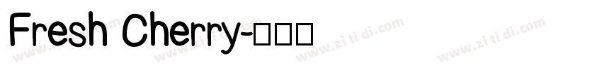 Fresh Cherry字体转换